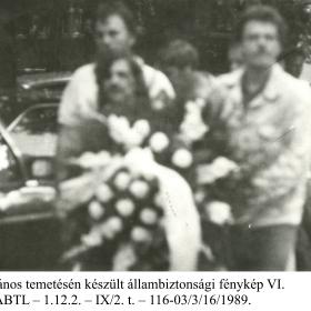 Kádár János temetén készült állambiztonsági fénykép VI.